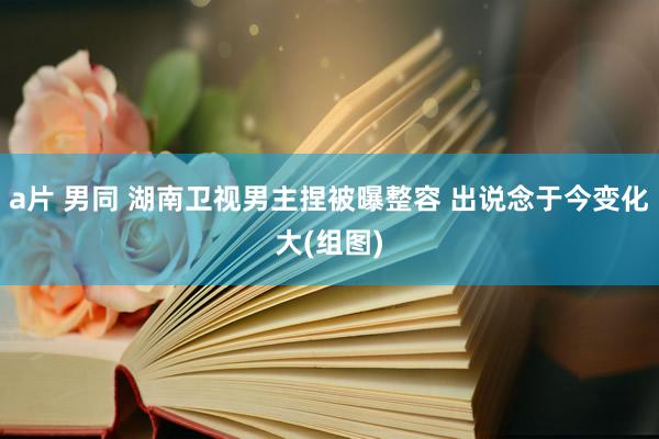 a片 男同 湖南卫视男主捏被曝整容 出说念于今变化大(组图)