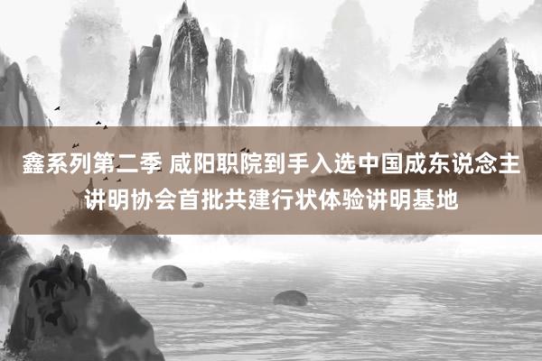 鑫系列第二季 咸阳职院到手入选中国成东说念主讲明协会首批共建行状体验讲明基地