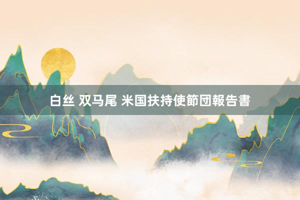 白丝 双马尾 米国扶持使節団報告書