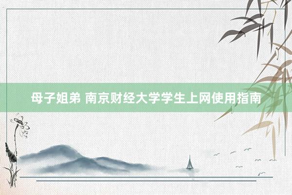 母子姐弟 南京财经大学学生上网使用指南
