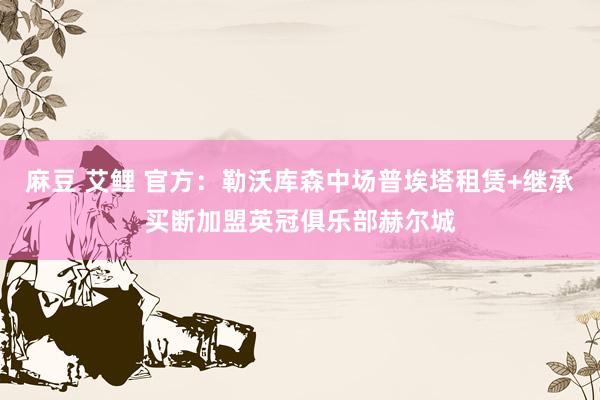 麻豆 艾鲤 官方：勒沃库森中场普埃塔租赁+继承买断加盟英冠俱乐部赫尔城