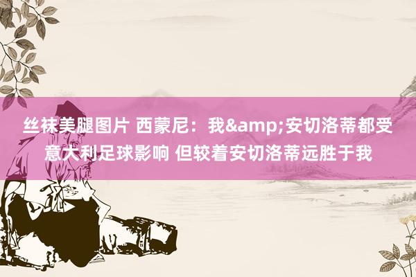 丝袜美腿图片 西蒙尼：我&安切洛蒂都受意大利足球影响 但较着安切洛蒂远胜于我